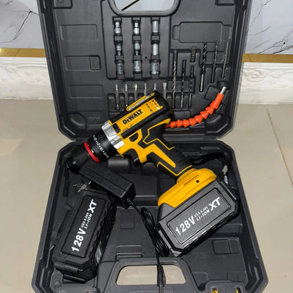 taladro dewalt 128v con 2 baterias